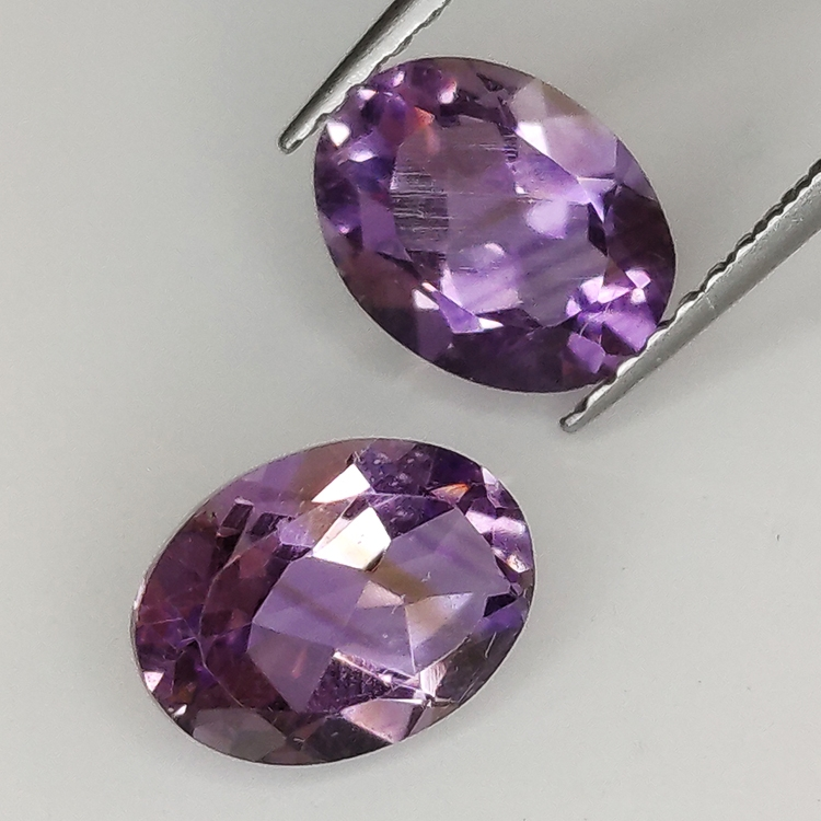 Amethyst oval geschnitten 8.00x6.00mm 6St