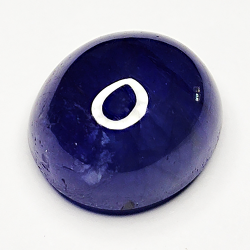 12,36ct Blauer Saphir cabochon rund 12x12mm