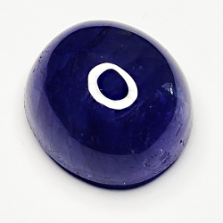 12,36ct Bleu Saphir cabochon rond 12x12mm