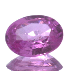 0.84ct Pink Sapphire Oval Cut 6.66x5.02mm