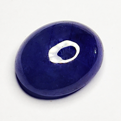 6,61ct Saphir Bleu cabochon ovale 12x10mm