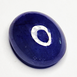 6,61ct Blauer Saphir cabochon oval 12x10mm