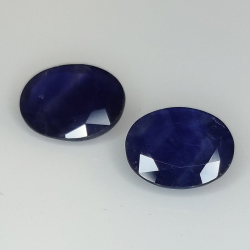 Blue sapphire oval cut 9x7mm 2pz