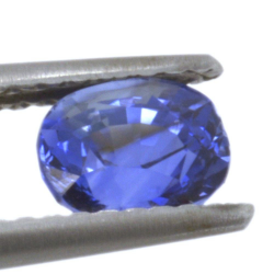 Taglio ovale in zaffiro blu da 1,17 ct 5,92x4,67