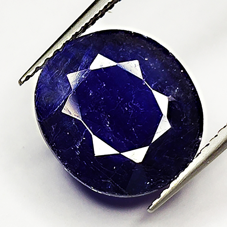 5,91ct Blue Sapphire ovale coupe 10x9mm