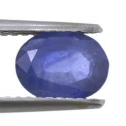 1,35 ct blauer Saphir im Ovalschliff, 7,77 x 5,86 mm