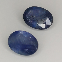 Blue sapphire oval cut 7x5mm 2pz