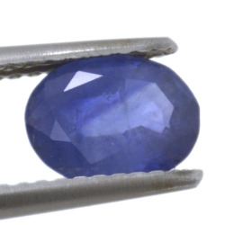 Zaffiro blu a taglio ovale da 1,35 ct, 7,77 x 5,86 mm