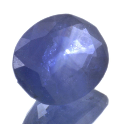 Zaffiro blu a taglio ovale da 1,35 ct, 7,77 x 5,86 mm