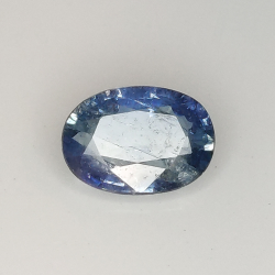 Coupe ovale saphir bleu 7x5mm 2pz