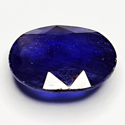 8,81ct Blauer Saphir ovalschliff 15x13mm