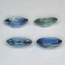 Blue sapphire oval cut 6x4mm 2pz