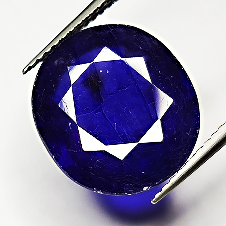 10,75ct Blue Sapphire ovale coupe 14x12mm