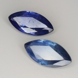 Marquise taille saphir bleu 10x5-8x4mm 2pz