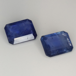 Zaffiro blu taglio smeraldo 8x6mm 1pz