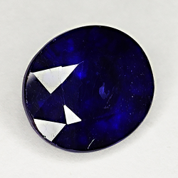 9,87ct Blauer Saphir ovalschliff 12x11mm