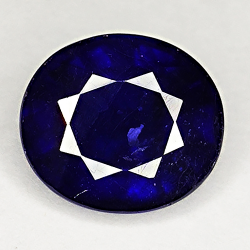 9,87ct Blue Sapphire ovale coupe 12x11mm