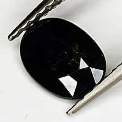 0,88ct Saphir Fête ovale coupe 6x5mm