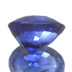 1,01 ct blauer Saphir im Ovalschliff 6,41 x 4,98 mm