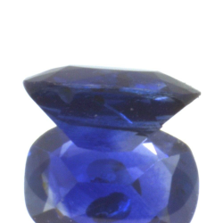 Zaffiro blu a taglio ovale da 0,64 ct, 6,05 x 4,42 mm