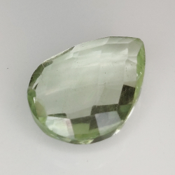 Ametista verde (prasiolite) taglio goccia a scacchiera 16x11mm 4pz