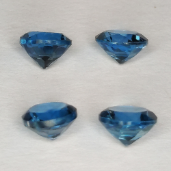 London blue topaz round cut 5mm 1ct