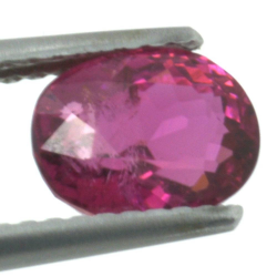 Tourmaline ovale de 1,45 ct, taille 7,57x5,94 mm