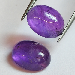 Amethyst oval cabochon 9.00x7.00mm 10pcs