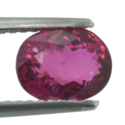 Tourmaline ovale de 1,45 ct, taille 7,57x5,94 mm