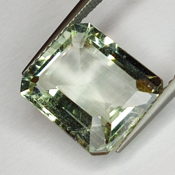 5.15ct Amatista Verde (prasiolita) talla esmeralda 12x10mm