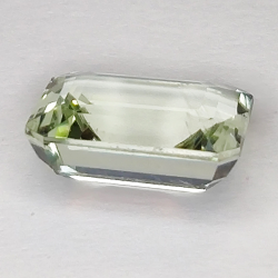 5.15ct Green Amethyst (prasiolite) emerald cut 12x10mm