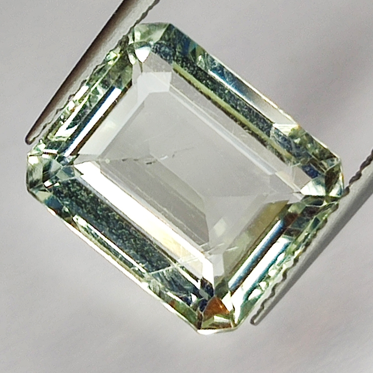 5,15ct Améthyste Verte (prasiolite) coupe émeraude 12x10mm