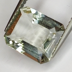 3,24ct Améthyste Verte (prasiolite) coupe émeraude 10x8mm