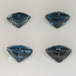 Trillion cut blue London topaz 5mm 1pz