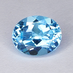 3.52ct Blue Topaz oval cut 10.0x8.1mm