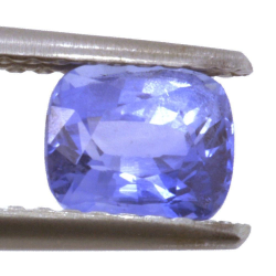 1,07 ct blauer Saphir im Kissenschliff, 5,78 x 5,00 mm