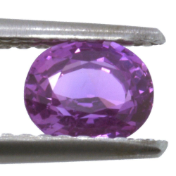 0.79ct Pink Sapphire Oval Cut 5.79x4.77mm