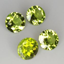 Peridot round size 6-7-8mm 1pz