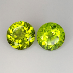 Peridoto talla redonda 7mm 1pz