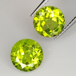 Peridoto taglio rotondo 7mm 1pz