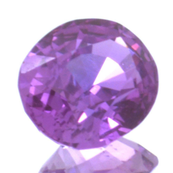 0,79 ct rosa Saphir im Ovalschliff 5,79 x 4,77 mm