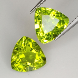 Trilioni di peridoto tagliato 8mm 1pz