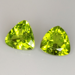 Peridoto talla trillion 8mm 1pz