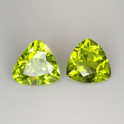 Trilioni di peridoto tagliato 8mm 1pz