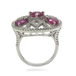 Ruby & 925 Sterling Silver Ring