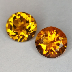 Citrine honey round cut 7mm 1pz