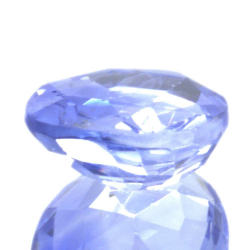 Saphir bleu 2,11 ct taille ovale 8,42x7,11 mm