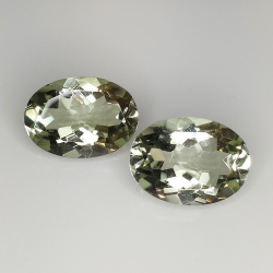 Amatista verde (prasiolita) talla oval 14x10mm 1pz