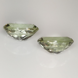 Green amethyst (prasiolite) oval cut 14x10mm 1pz