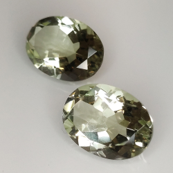 Améthyste verte (prasiolite) coupe ovale 14x10mm 1pz